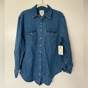 BNWT Billabong Denim Button-Up Shirt/“Shacket”